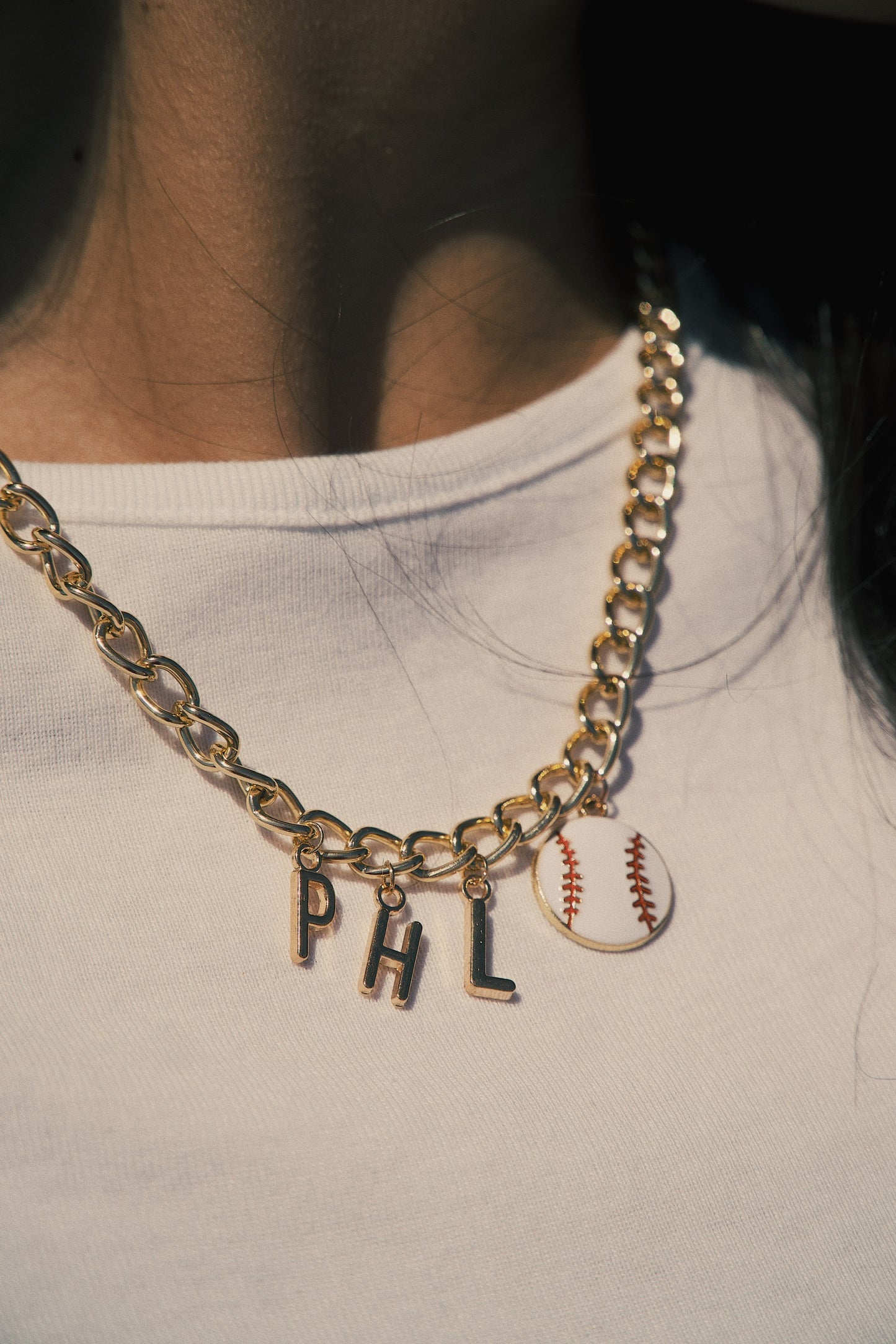 PHL Baseball Charm Necklace