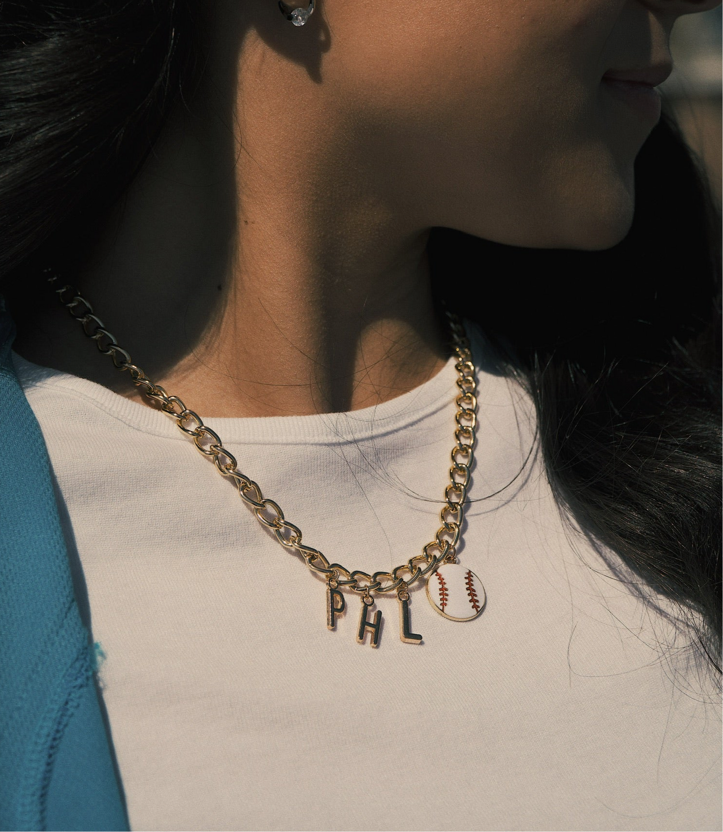 PHL Baseball Charm Necklace